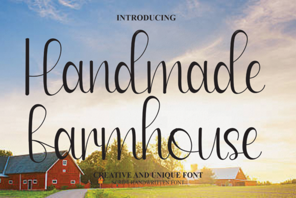 Handmade Farmhouse Font Poster 1