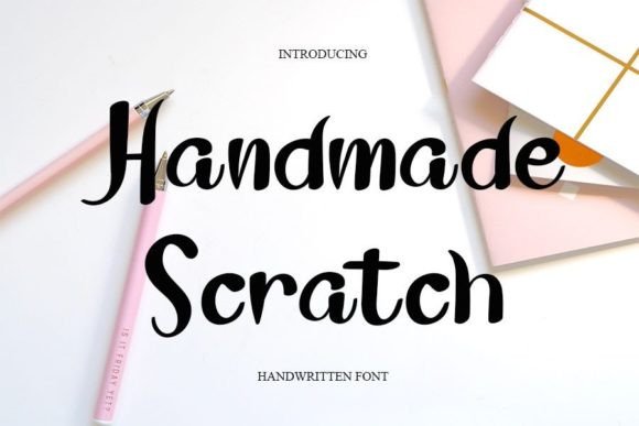 Handmade Scratch Font Poster 1