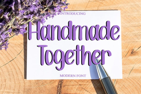 Handmade Together Font Poster 1