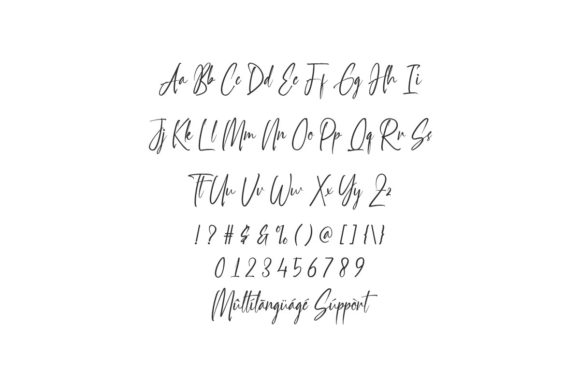 Handselled Font Poster 3