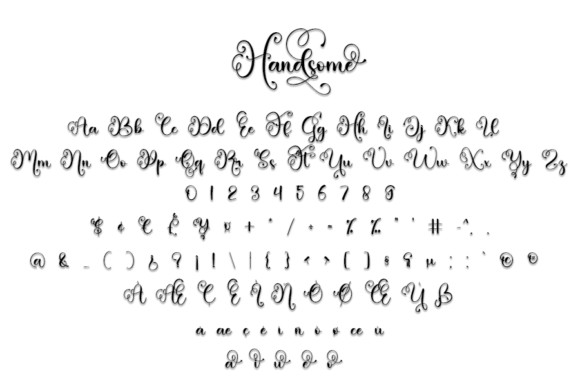 Handsome Font Poster 7