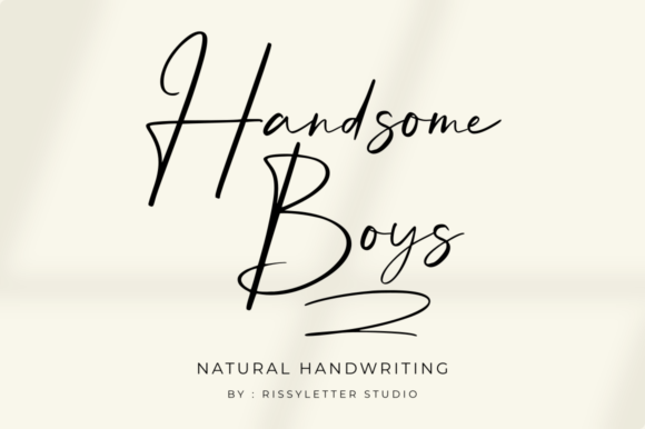 Handsome Boys Font Poster 1