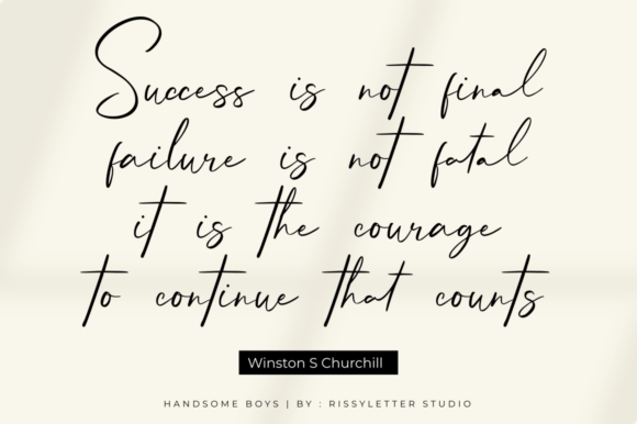 Handsome Boys Font Poster 2