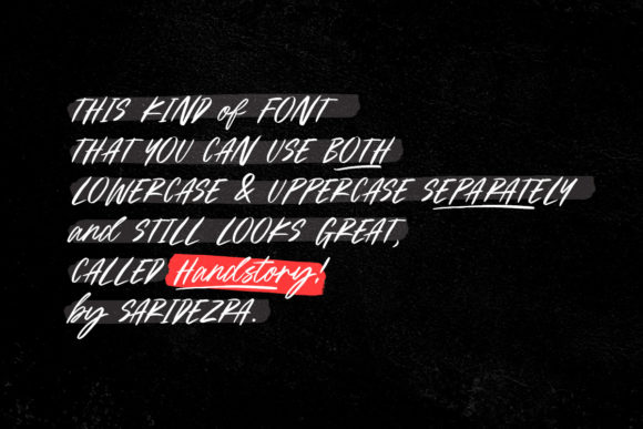 Handstory Font Poster 2