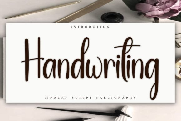 Handwriting Font Poster 1