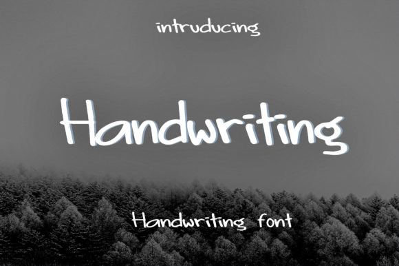 Handwriting Font Poster 4