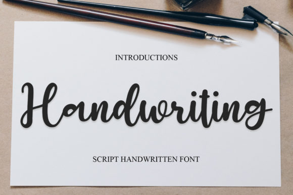 Handwriting Font Poster 1