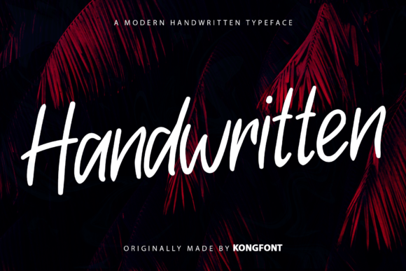 Handwritten Font Poster 1