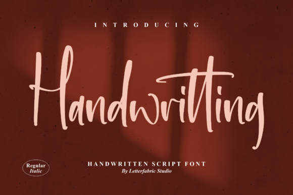 Handwritting Font Poster 1