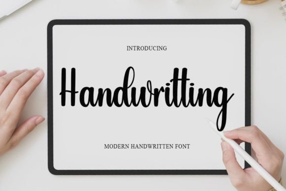 Handwritting Font Poster 1