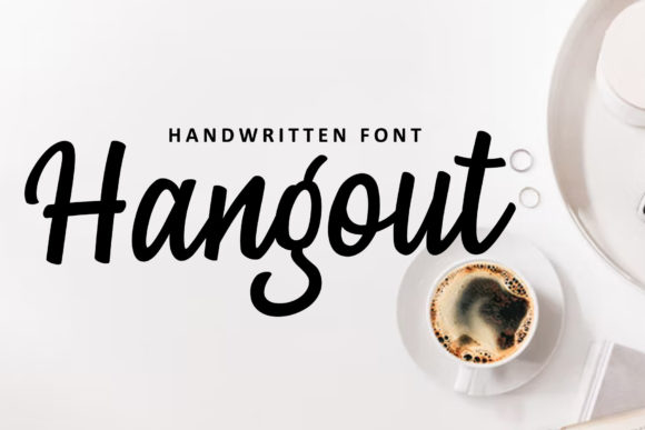 Hangout Font Poster 1