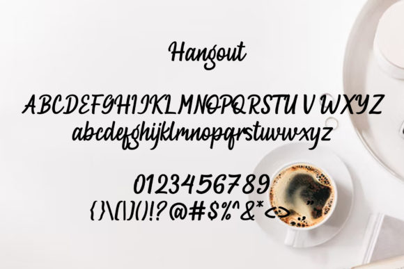 Hangout Font Poster 2