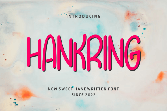 Hankring Font Poster 1