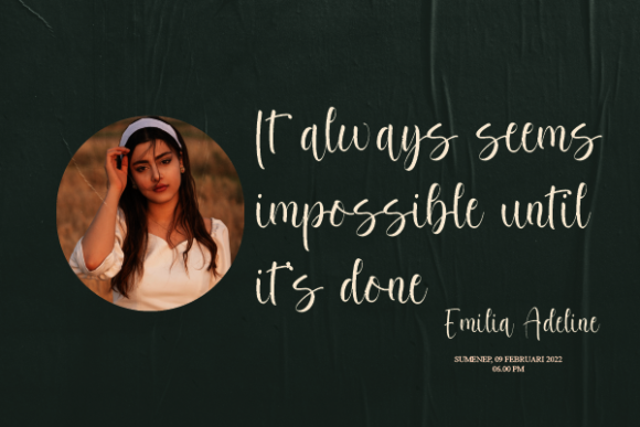 Hannah Hudson Font Poster 10