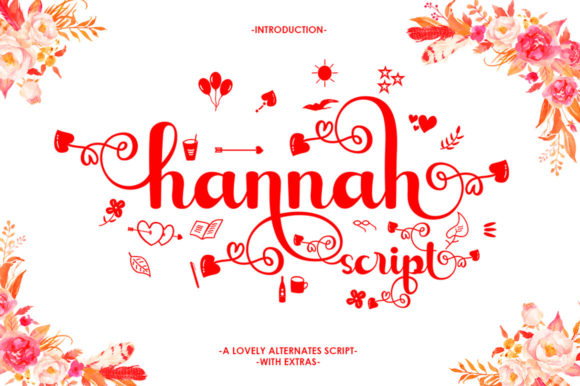 Hannah Script Font Poster 1