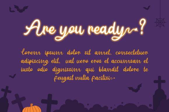 Hantu Tail Font Poster 7