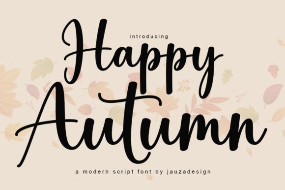 Happy Autumn Font