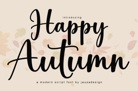 Happy Autumn Font Poster 1