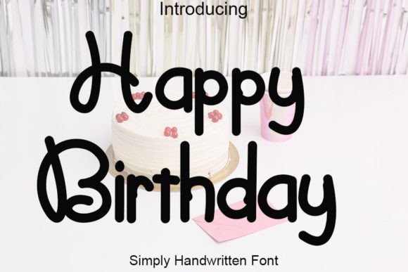 Happy Birthday Font Poster 1