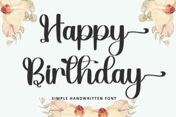 Happy Birthday Font