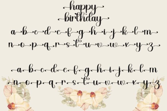 Happy Birthday Font Poster 7