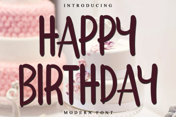 Happy Birthday Font Poster 1