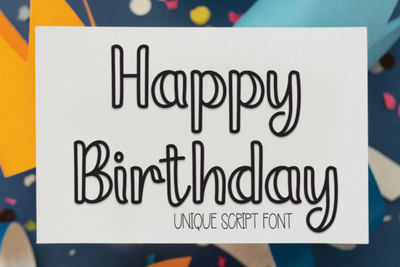 Happy Birthday Font Happy Birthday Font Poster 1