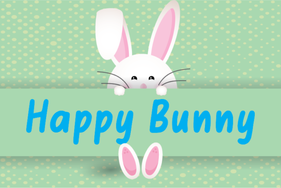 Happy Bunny Font Poster 1