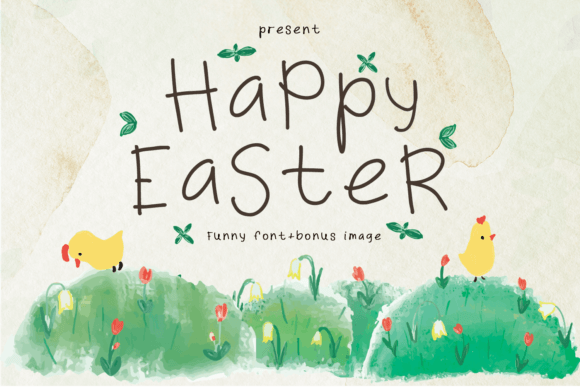 Happy Easter Font Poster 1