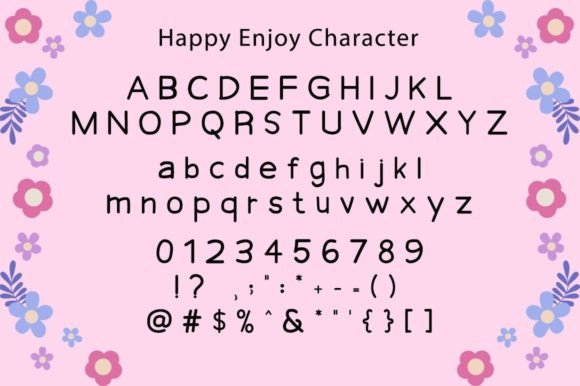 Happy Enjoy Font Poster 5