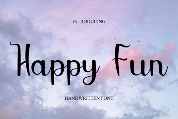 Happy Fun Font Poster 1