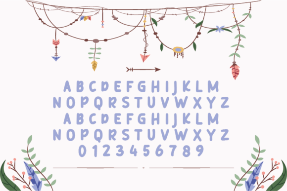 Happy Hippie Font Poster 2