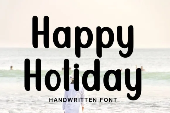 Happy Holiday Font Happy Holiday Font Poster 1