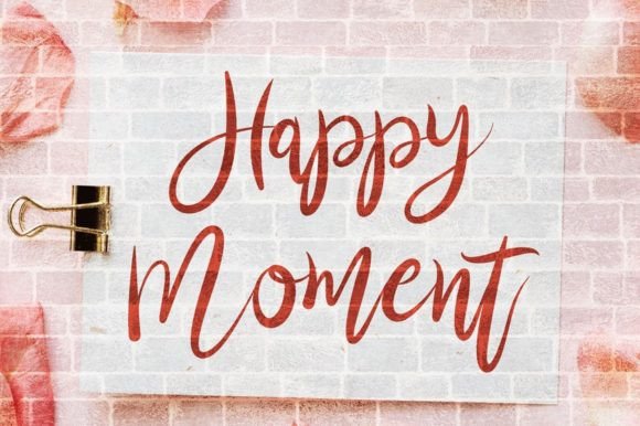 Happy Moment Font Poster 1