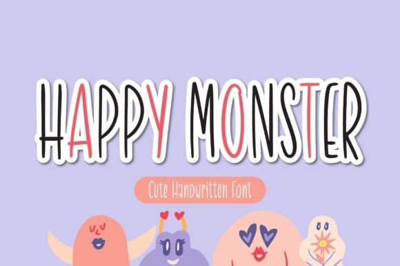Happy Monster Font Poster 1