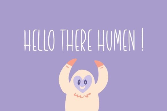 Happy Monster Font Poster 4