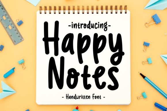 Happy Notes Font Poster 1
