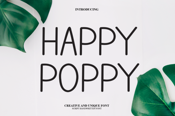 Happy Poppy Font Poster 1