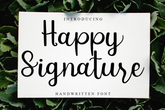 Happy Signature Font