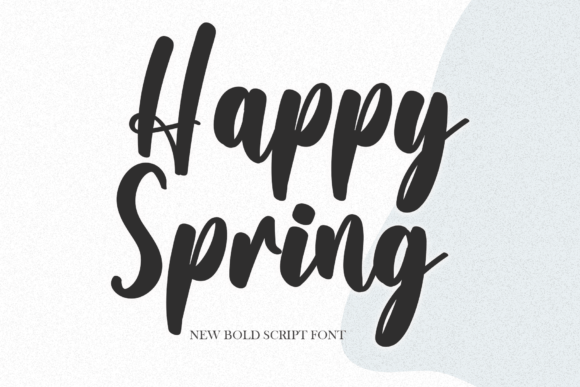 Happy Spring Font Poster 1