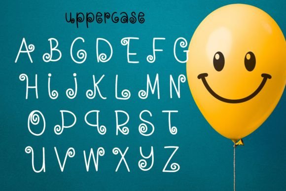 Happy Swirl Font Poster 3