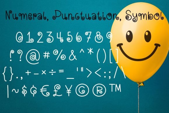 Happy Swirl Font Poster 5