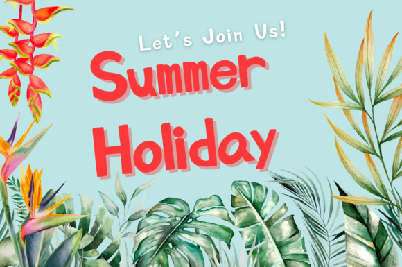Happy Vacation Font Poster 5