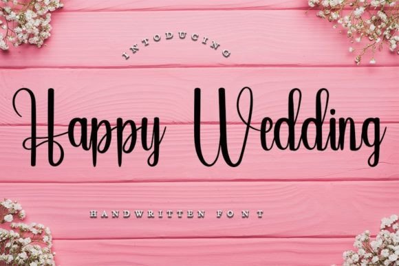 Happy Wedding Font