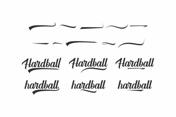 Hardball Font Poster 8