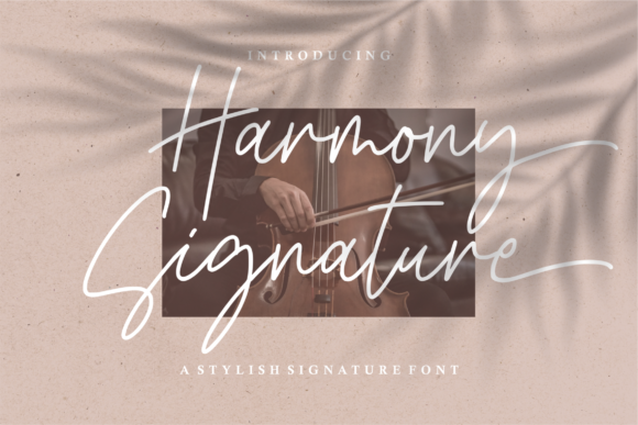 Harmony Signature Font