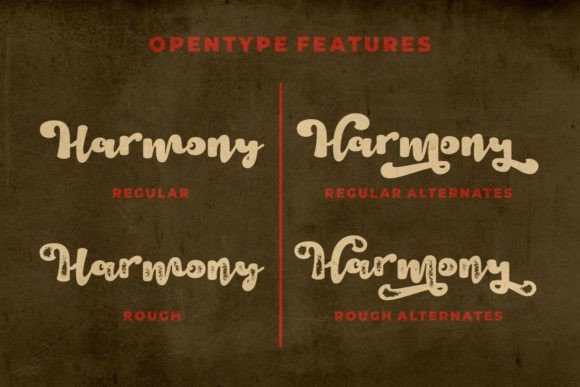 Harmony Vintage Font Poster 10