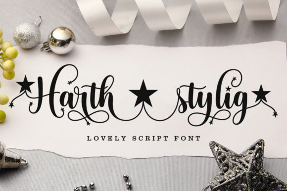 Harth Stylig Font Poster 1
