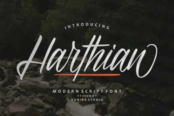 Harthian Font Harthian Font Poster 1