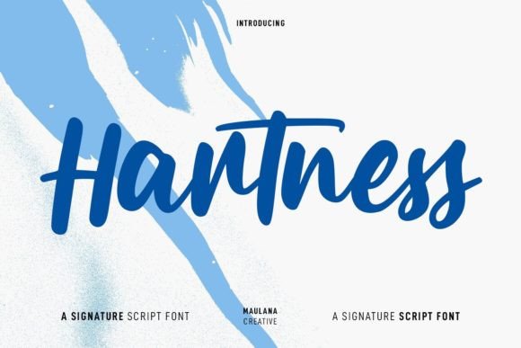 Hartness Font Poster 1